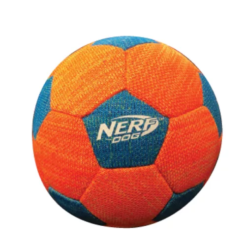 NERF DOG Játék kutyáknak X-fonott sípoló focilabda 12,5 cm