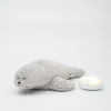 Moonie 2.0 the Organic Humming Seal - dallammal és lámpával, alvástámogató éjjeli fény, fóka  - szürke 