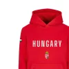 Magyarország pulóver felnőtt kapucnis HUNGARY piros
