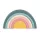 PETITE&MARS szilikon egymásra rakható játék Rainbow Misty Green 12m+