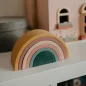   PETITE&MARS Szilikon egymásra rakható játék Rainbow Intense Ochre 12m+