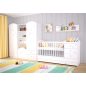 Timba Maxi kombi 5 fiókos gyermekágy fehér