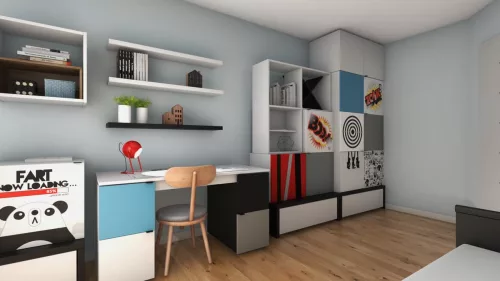 VOX Young Users fém előlap 2 ajtós gardróbszekrényhez - Orange