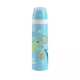 CHICCO Termoska modrá s obrázkami 500 ml