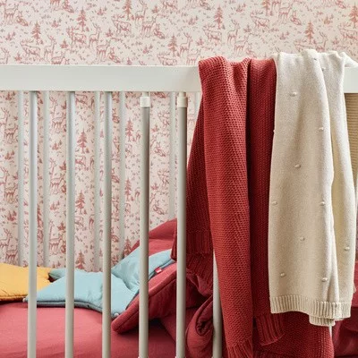 VOX Pure kötött babatakaró - Brick red