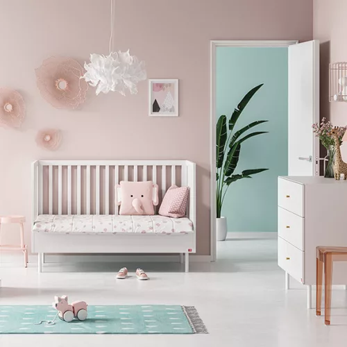 VOX Cute Fehér 70x140 cm-es átalakítható babaágy