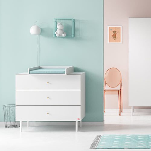 VOX Cute Fehér 3 fiókos pelenkázó komód RAKTÁRON