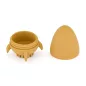   PETITE&MARS Szilikon fürdőjáték kefével Splashy Rocket Intense Ochre 6m+