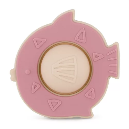 PETITE&MARS Szilikon játék Fish Fiona Dusty Rose 6hó+