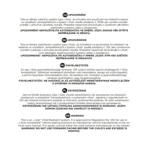 PETITE&MARS Autósülés Prime Pro i-Size Grey Air 76-150 cm (9-36 kg)