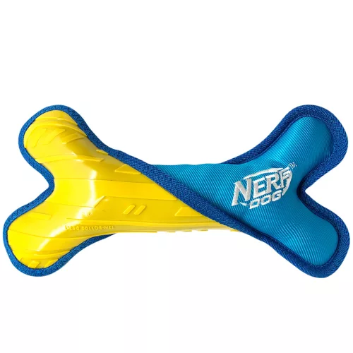 NERF DOG Játék kutyáknak tartós csont plüss nylon töltettel 28 cm