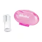 Akuku fogkefe és masszírozó  pink