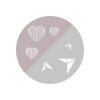 BabyOno evõeszköz-készlet - rozsdamentes acél szürke szív/papírrepülõ 1065/02