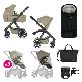   PETITE&MARS Kombinált babakocsi ICON 2in1 Mossy Green XXL AIR