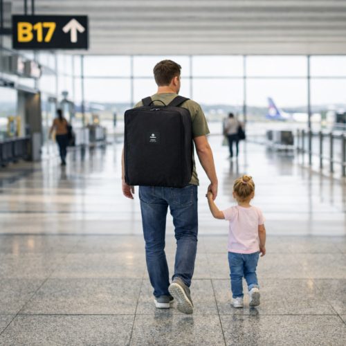 PETITE&MARS Carrie Black babakocsi szállítótáska