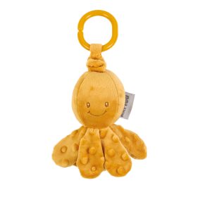   Nattou felhúzós rezgõ játék plüss Lapidou - Octopus okker