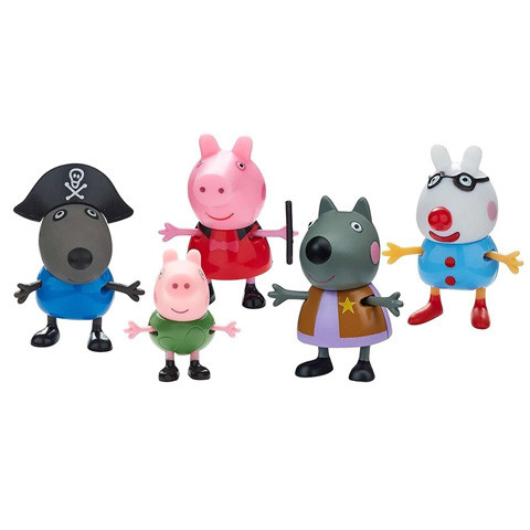 Peppa és barátai - 5 db jelmezes figura készlet