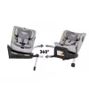 PETITE&MARS Autósülés Twistguard Pro i-Size Gentle Grey Air 40-150 cm(0-36 kg)
