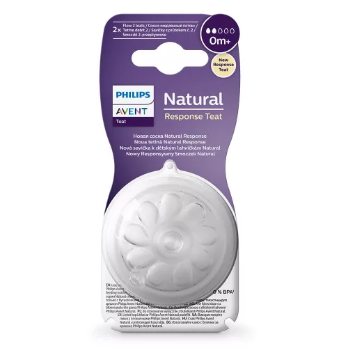 Philips AVENT etetõcumi Natural Response 2db 2 cseppes 0hó