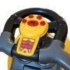 Baby Mix bébitaxi tolókarral 3az1-ben Mega Car piros