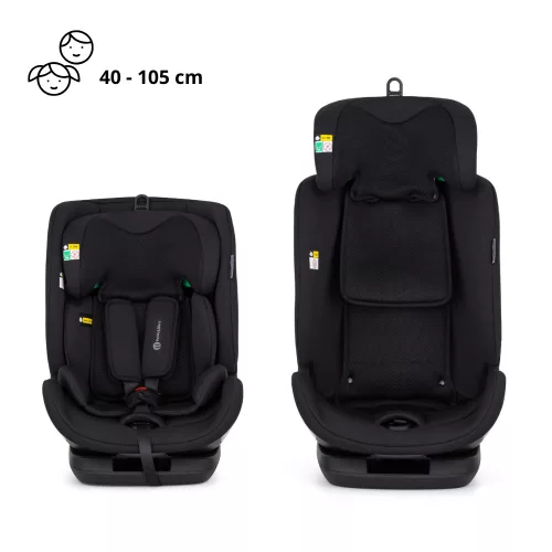 PETITE&MARS Autósülés Prime Pro i-Size Coal Black Air 76-150 cm (9-36 kg)