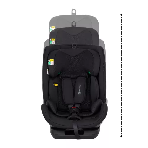 PETITE&MARS Autósülés Prime Pro i-Size Coal Black Air 76-150 cm (9-36 kg)
