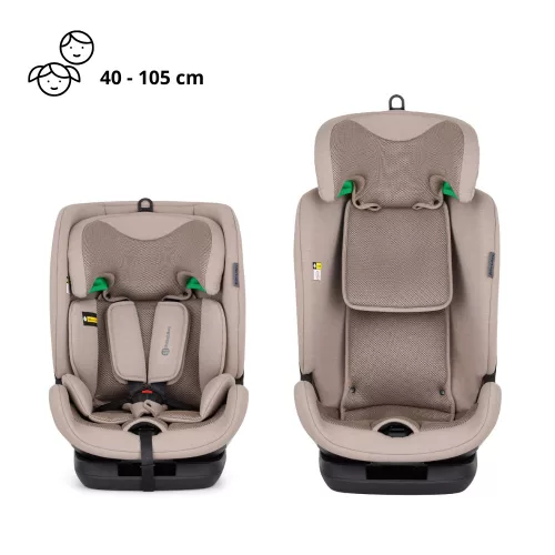 PETITE&MARS Autósülés Prime Pro i-Size Tan Brown Air 76-150 cm (9-36 kg)