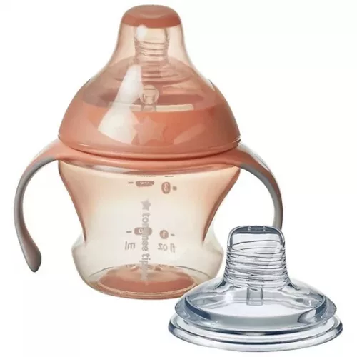 Tommee Tippee itatópohár - Nature Transition cup 150ml 4hó rózsaszín