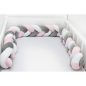   Scamp rácsvédõ fonott 210cm Fehér-Szürke-Rózsaszín RFT005 210CM