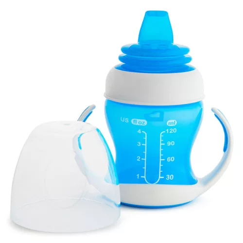 Munchkin tanulópohár Gentle 118ml 4hó kék