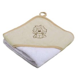   Stella fürdõlepedõ hímzett 80x80cm drapp-fehér oroszlán