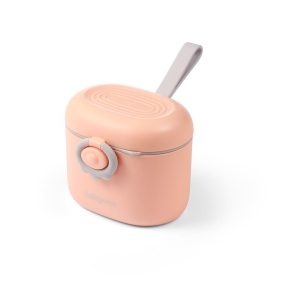   BabyOno tápszertartó doboz hordozható, kanállal rózsaszín 1544
