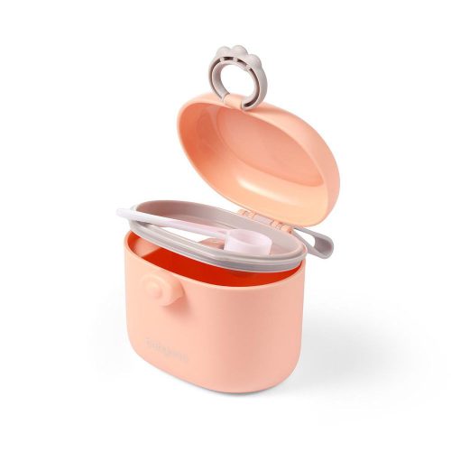 BabyOno tápszertartó doboz hordozható, kanállal rózsaszín 1544