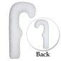 Scamp ölelõ párna F-alakú 75x135cm Little Heart White Grey FELP001_75