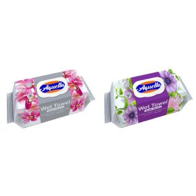   Aquella Baby nedves törlõkendõ Virág illattal kupakos 120 db 