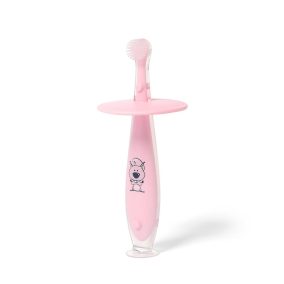 BabyOno fogkefe szilikon 6 hó rózsaszín 551/02