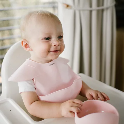 BabyOno elõke szilikon állítható rózsaszín 1639/02