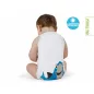   J Bimbi kombidressz 0-36 hó biopamut Summer Sealife Blue Fish 10869