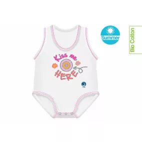   J Bimbi kombidressz 0-36 hó biopamut Summer Kiss me Here 10990