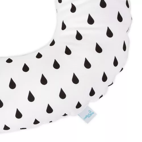 Ceba szülés utáni ülõpárna - Fánk csepp fekete-fehér