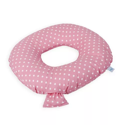 Ceba szülés utáni ülõpárna - Fánk pöttyös fehér-málna