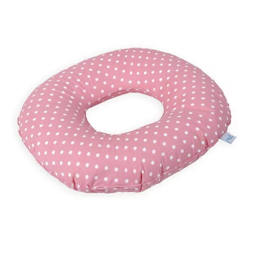 Ceba szülés utáni ülõpárna - Fánk pöttyös fehér-málna