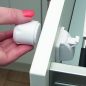 Clippasafe Mágneses fiók-, és szekrényzár 2db 1 kulcs fehér 71/4