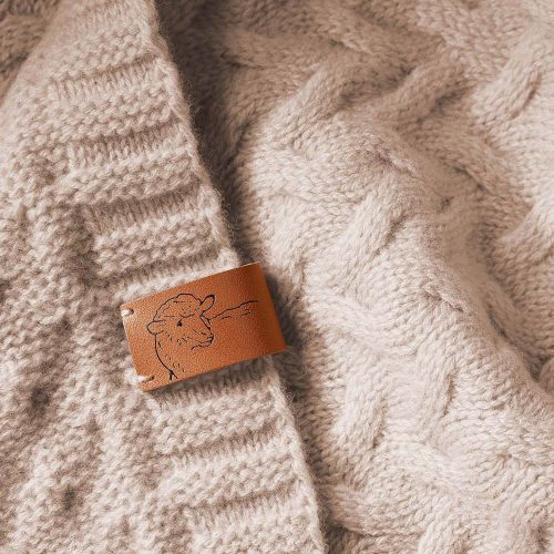 BabyOno babatakaró merino gyapjú kötött 75x100cm világos bézs 1648/01