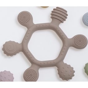 Gamberritos rágóka szilikon barna 11021