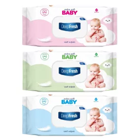 Deep Fresh nedves törlõkendõ Extra Soft kupakos 72db