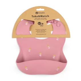 PETITE&MARS Szilikon előke Take&Match Rose Princesses 6m+