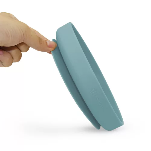 PETITE&MARS Szilikon tányér tapadókoronggal Take&Match Frosted Sky 6m+