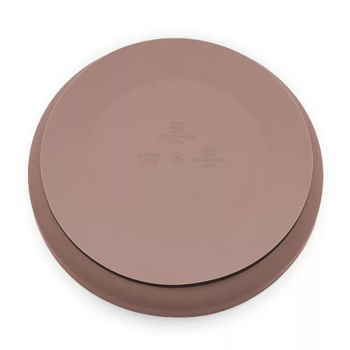 PETITE&MARS Szilikon tányér tapadókoronggal Take&Match Velvet Latte 6m+