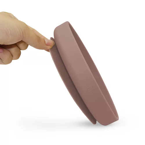 PETITE&MARS Szilikon tányér tapadókoronggal Take&Match Velvet Latte 6m+